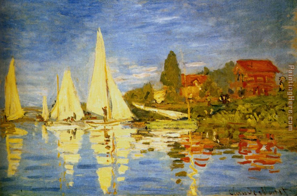 Regatta At Argenteuil painting - Claude Monet Regatta At Argenteuil art painting